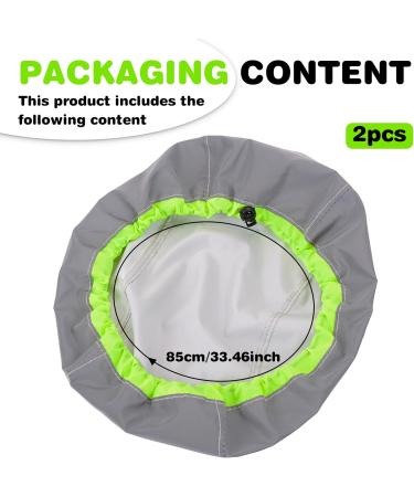 2-Piece Waterproof Bicycle Helmet Rain Protection - Breathable Reflective Cover for Universal Fit - Buy Online on GoSupps.com