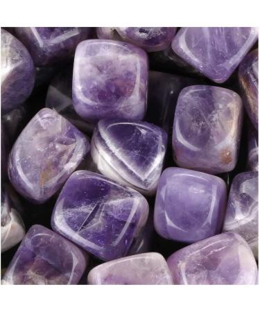 Tumbled Polished Stone Crystals Cubic Natural Amethyst Cube Gemstone Quartz Bulk for Wicca Reiki - 12 Pcs Obelisk