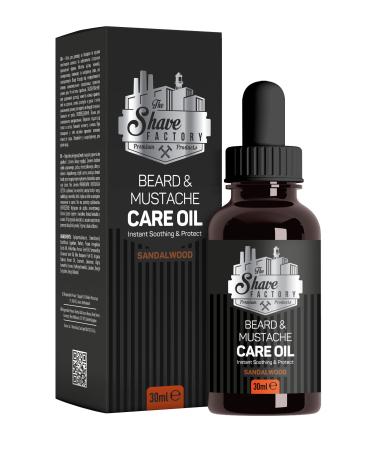 The Shave Factory Bart and Current Care Oil with Sandelholz- product for professional hairdressers and lovers of traditional shaving and care (30 ml (1 fl. OZ)) 30 ml (1 Pack)