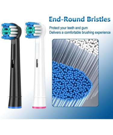 Oral B Pro Electric Toothbrush Replacement Brush Heads - Compatible with Vitality Pro Smart Genius Series - Classic Round Brush Heads - White - Refills - Buy Online on GoSupps.com