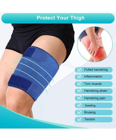 Thigh Support Bandage for Strains | Compression Thigh Tape with Velcro Fastener for Men & Women - Buy Online on GoSupps.com