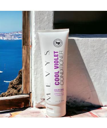 Cool Violet Conditioner 8 Oz | Color Safe Hair Treatment for Blonde Platinum & Silver Hair | Sulfate Free & Moisturizing for Dry Damaged Hair - Buy Online on GoSupps.com