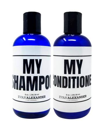 Evan Alexander Grooming MY Hair Repair Kit - Men s Shampoo and Conditioner Set - Supports Hair Growth with Peppermint Oil  Tea Tree Oil  Organic Aloe Vera - Vegan