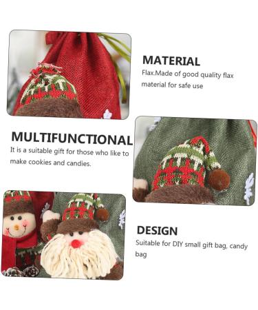 FUNOMOCYA 2pcs Candy Bag Aaaapple Drawstring Burlap Bag Mini Christmas Apple Bag Storage Burlap Bag As Shown 27X20CM - Buy Online on GoSupps.com