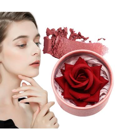 3D Rose Blush - Natural Cheek Shade 30g Soft and Lightweight Formula Radiant and Buildable Luminosity | Long-Lasting Red Makeup for Women Girls Parties Special Occasions