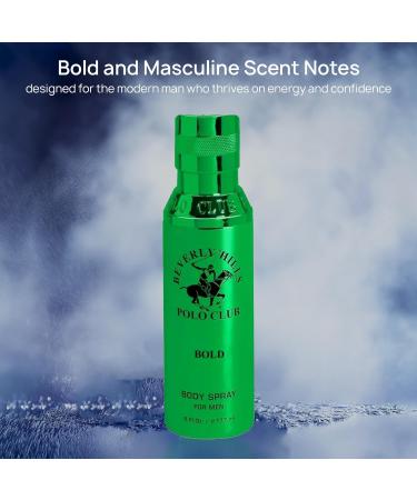 Beverly Hills Polo Club Body Spray for Men - BHPC Bold - Classic Luxurious & Long Lasting Cologne Scents - Ideal Gift for Him 6oz - Buy Online on GoSupps.com