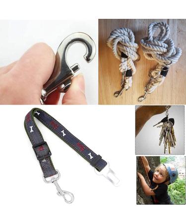 8 Pieces Stainless Steel Vertebral Carabiner Set - Snappy & Bolt Carabiners for Dog Leash Collar Bucket Hammock & Horse Tack - Buy Online on GoSupps.com