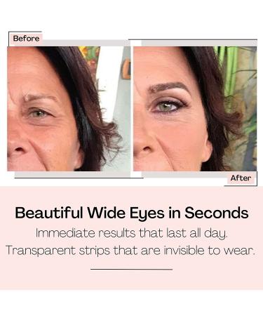 Small Wonderstripes Eye Lid Tape - 64 Pack | Eyelid Lifting Strips for Hooded & Droopy Eyes | Invisible Silicone Tape for All Shapes | Easy Makeup Application - Buy Online on GoSupps.com