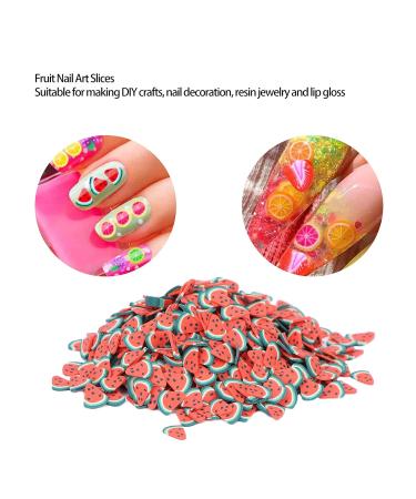 Fruit Nail Art Slices - Triangle Watermelon | DIY Manicure Decor for Home & Nail Shops - Buy Online on GoSupps.com