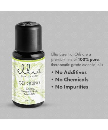 Ellia Diffuser Essential Oil | Get Going Blend| 15ml 100% Pure Therapeutic Grade Get Going 1 Fl Oz (Pack of 1) - Buy Online on GoSupps.com