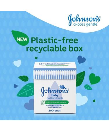 Buy Johnson's Baby Pure Cotton Buds 200 6 Pack | Soft Safe & Gentle for Babies | International Shipping Available - Buy Online on GoSupps.com