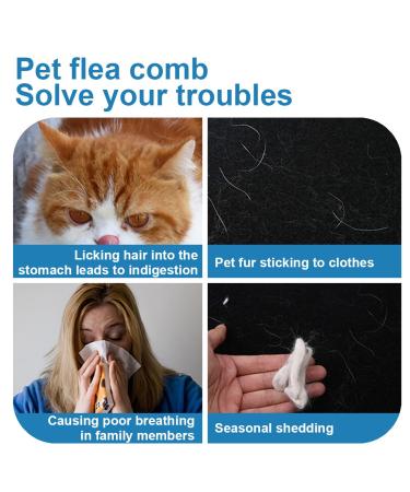 KQNM 6-Part Flea Comb Set for Dogs & Cats | Pet Tearing Stain Remover | International Shipping Available - Buy Online on GoSupps.com