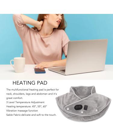 Gray Heating Pillows for Nose & Shoulders | 3-Stage Temperature Adjustment | Massage Mode | Sable Tissue | Electrically Heated Neck Bandage - Shop Internationally - Buy Online on GoSupps.com