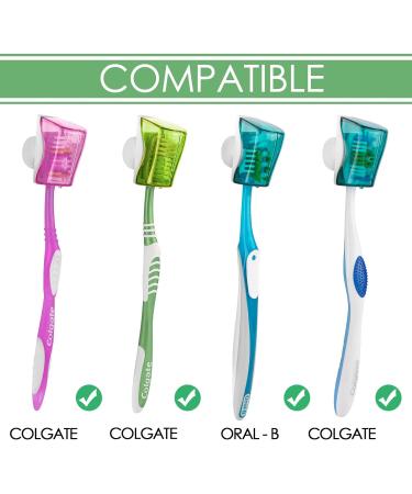 LinkidiA Travel Toothbrush Head Covers with Suction Cup | Portable Toothbrush Holder & Cap Box for Travel & Outdoor (12 Pieces) - Buy Online on GoSupps.com