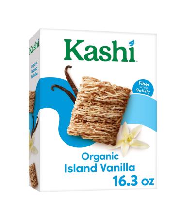 Kashi Breakfast Cereal, Vegan Protein, Organic Fiber Cereal, Island Vanilla, 16.3oz Box (1 Box) ISLAND VANILLA 1.01 Pound (Pack of 1)