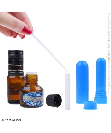 Kare & Kind Wick Replacement Kit - 50 Cotton Wicks, 78 Stickers, 2 Droppers - DIY Nasal Inhaler Refill Kit - Buy Online on GoSupps.com