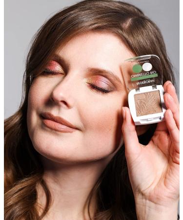  DEBORAH Deborah Organic Mono Eyeshadow Pure Formula Color No.02 Soft Gold with ingredients 100% natural vegan and animal friendly - Buy Online on GoSupps.com