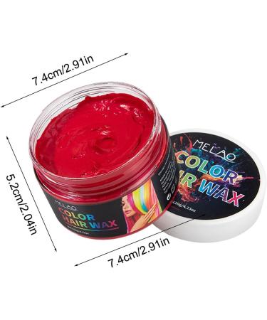 Colored Hair Wax Natural Styling Wax - 4.23 oz Instant Natural Defining Hair Coloring Wax Mud Harmless Non-Permanent Hair Color Wax - Buy Online on GoSupps.com