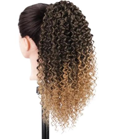 Short Kinky Curly Ponytail Extension Afro Synthetic Drawstring Ponytail Extensions Clip in Curly Fake Hair Pony Tail Hairpiece for Black Women (Color : 1B-27) - Buy Online on GoSupps.com