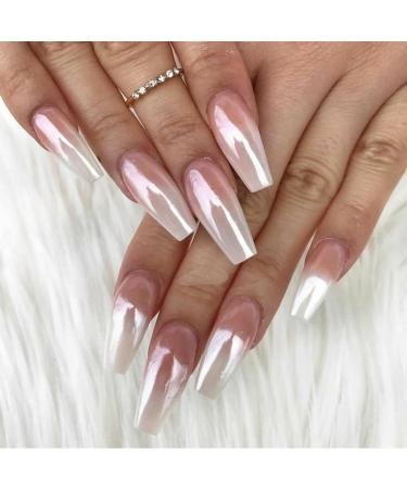 Chrome Nail Powder - Shimmer Pigment with Applicator Brush | Mirror Effect Glitters for DIY Nail Art | Gifts for Women - Buy Online on GoSupps.com