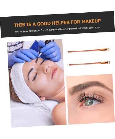 Housoutil 2pcs Eyeliner Brush Makeup Brush Cosmetic Brush Flat Makup Brush Eyebrow Brush Flat Brush Girl - Buy Online on GoSupps.com
