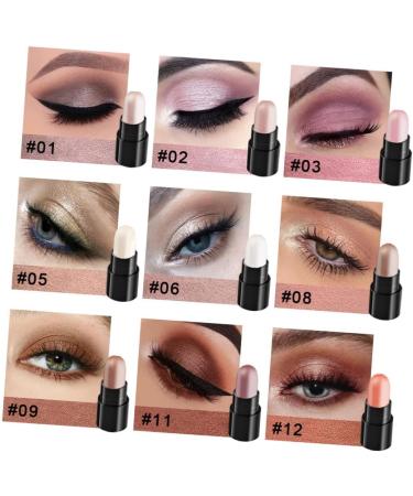AUTSUPPL 12pcs 12 Shadow Box Makeup Eyeshadow Waterproof Eyeshadow Sticks Makeup Sticks Plastic - Buy Online on GoSupps.com