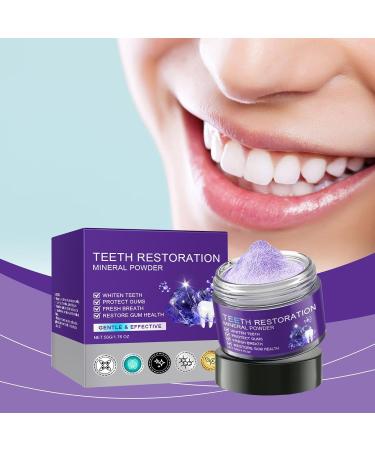 Oyikey Teeth Restoration Mineral Powder Teeth Restoration Mineral Powder Garageline Tooth Restoration Mineral Powder Teeth Whitening Powder Mineral Tooth Powder Teeth Restoration (1pcs) - Buy Online on GoSupps.com