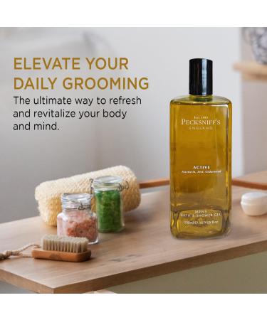 Pecksniff's Men's Luxurious Moisturizing Bath & Shower Gel - 500ml | Invigorating Citrus Aroma Body Wash | Luxury Shower Gel for Men - Buy Online on GoSupps.com
