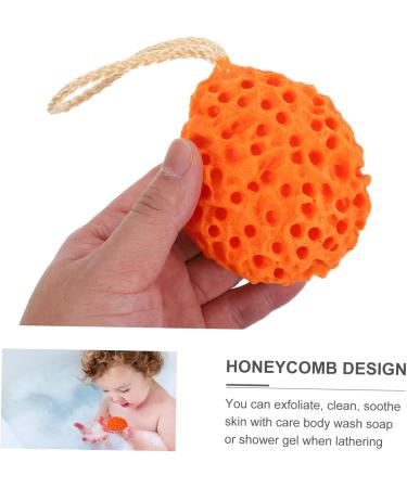 4pcs Exfoliating Bath Balls & Loofah Sponges - Body Wash Shower Scrubbers for Clean & Fresh Skin - Buy Online on GoSupps.com