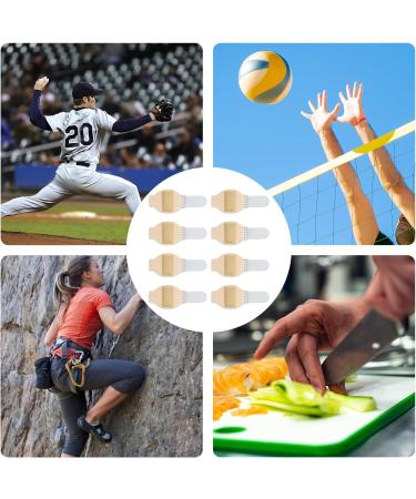 SAVITA 8pcs Adjustable Finger Splints - Reusable Soft Fabric Braces for Trigger Finger & Broken Finger Protection (Skin Color) | International Shipping Available - Buy Online on GoSupps.com