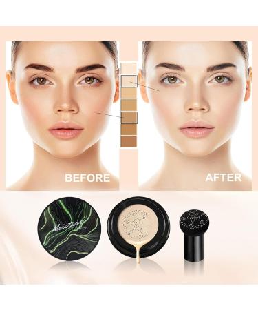 THNKSTAPS Air Pillow CC Cream - Long-Lasting BB Cream & Concealer for Face & Neck | Moisturizing Coverage in Ivory - Perfect Makeup Solution | Shop Internationally - Buy Online on GoSupps.com