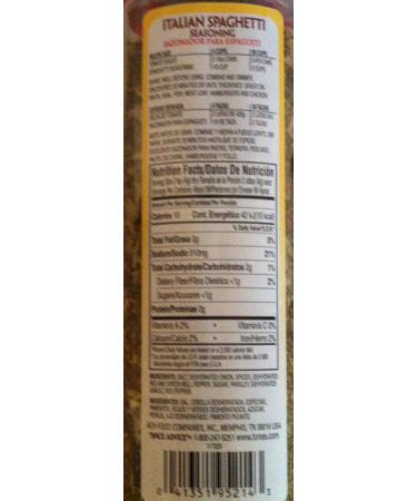Tones Italian Spaghetti Seasoning - 14 oz: Authentic Blend for Delicious Pasta Dishes - Buy Online on GoSupps.com