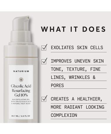 Glycolic Acid Resurfacing Gel 10% - 3.3 OZ | Effective Exfoliating Treatment - Buy Online on GoSupps.com