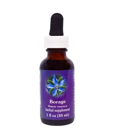 Flower Essence Services Borage Dropper, 1 Ounce - Buy Online on GoSupps.com
