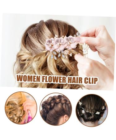 ifundom girl hair accessories European and wedding side clip bridal hair accessories for wedding bridal hair accessories girl headgear alloy bridesmaid gold hair clip - Buy Online on GoSupps.com