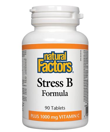 Natural Factors Stress B Formula Plus 1000 mg Vitamin C 90 Tablets
