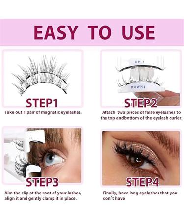 Magnetic Eyelashes with Applicator - No Glue Reusable Magnetic Lashes (W-01) | Shop Now - Buy Online on GoSupps.com
