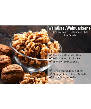 Buy 100% Natural Untreated Walnuts | Fresh Walnut Kernels from Chile | Vitalesia 1kg Pack | Quality Nuts Without Preservatives - Buy Online on GoSupps.com