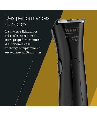 Wahl Stealth Beret - Tondeuse cheveux avec/sans fil - Avec jeu de lames de pr cision - Pour les lignes et les contours - noir - Buy Online on GoSupps.com