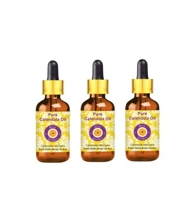 d ve herbes Pure Calendula Oil (Calendula officinalis) with Glass Dropper (Pack of Three) 100ml X 3 (10 oz) 3.33 Fl Oz (Pack of 3)