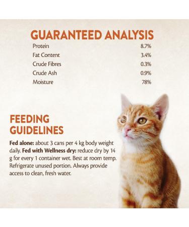 Wellness Core Signature Selects Grain-Free Chunky Cat Food 24-Pack - High Meat Beef & Chicken in Sauce 79g Cans - Buy Online on GoSupps.com
