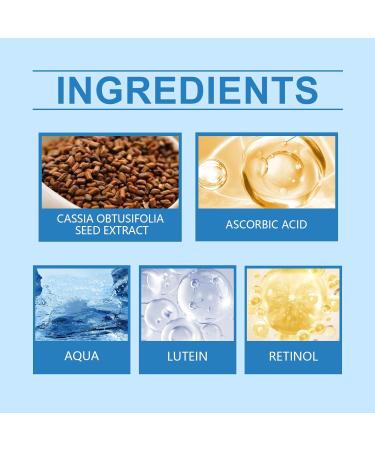 Retinol Roller Eye Serum with Vitamin C Under Eye Roller Essence Eye Essence for Dark Circles Eye Cream for Puffy Eyes Anti-Wrinkle Roller Eye Cream with Retinol for Hydration Brightness - Buy Online on GoSupps.com