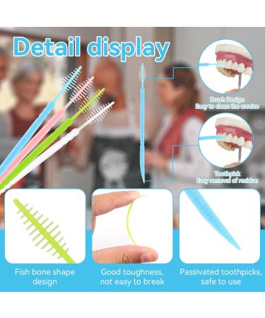 200-Piece Interdental Brushes Set - Double Head Tooth Cleaning Brushes for Narrow Gaps - Colorful Options Available - Buy Online on GoSupps.com