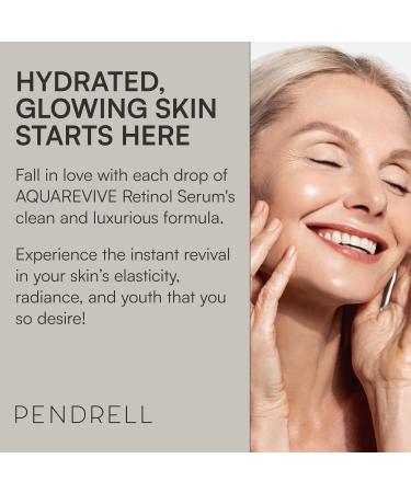 AQUAREVIVE Retinol Serum - Hydrating Formula with Hyaluronic Acid Vitamin E & Copper Peptides for All Skin Types - 30ml - Buy Online on GoSupps.com