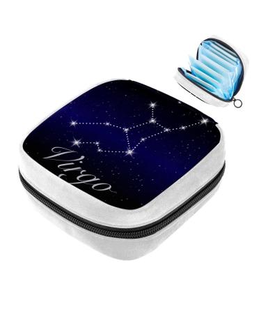 GIAPB Sanitary Napkin Storage Bag Period Bag Tampon Bag Makeup Bag Pad Pouch Constellation Pattern Color4709
