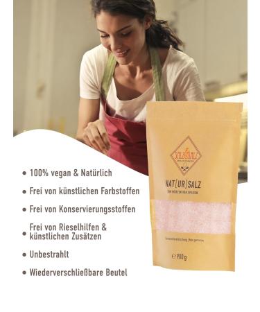Premium Himalayan Salt - Coarse & Fine 400g & 900g | Natural Rock Salt from Pakistan - Additive-Free Pink Crystal Salt for Mills & Connoisseurs - Buy Online on GoSupps.com