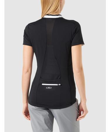 CMP Women's Black Bike T-Shirt with Print Stylish & Comfortable Cycling Tee - Buy Online on GoSupps.com