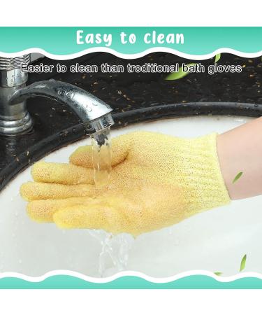 40 Pcs Double Sided Exfoliating Bath Gloves - Soft Nylon Hand Scrub Shower Glove for Women Men - Body Scrubber for Wash Spa Massage - Stylish Design - Buy Online on GoSupps.com