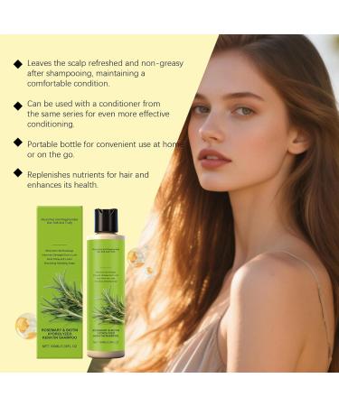  Generisch Natural thickening and strengthening shampoo with rosemary and hydrolyzed keratin for fine hair and hair loss gentle and soft cleansing conditioner (2) - Buy Online on GoSupps.com