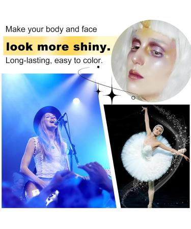 Long Lasting Body Shimmer Oil - Silver Face & Body Highlighter for Glowing Skin - Buy Online on GoSupps.com
